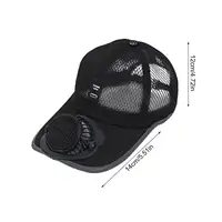 Breathable Sunhat with Solar Fan Outdoor Sun Protection Hat USB Rechargeable Fan Baseball Caps Summer Sunscreen Sunshade Hats - Image 6