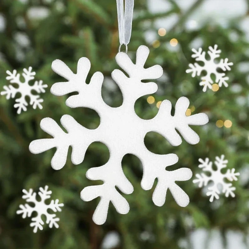Foam Snowflake Christmas Decorations Hanging Ornaments