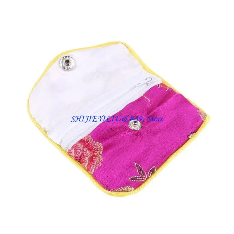E21F Chinesische Stickbeutel Premium Schmuck Beutel Seidenrolle Wickel Geschenktüten für Party – Detail 7