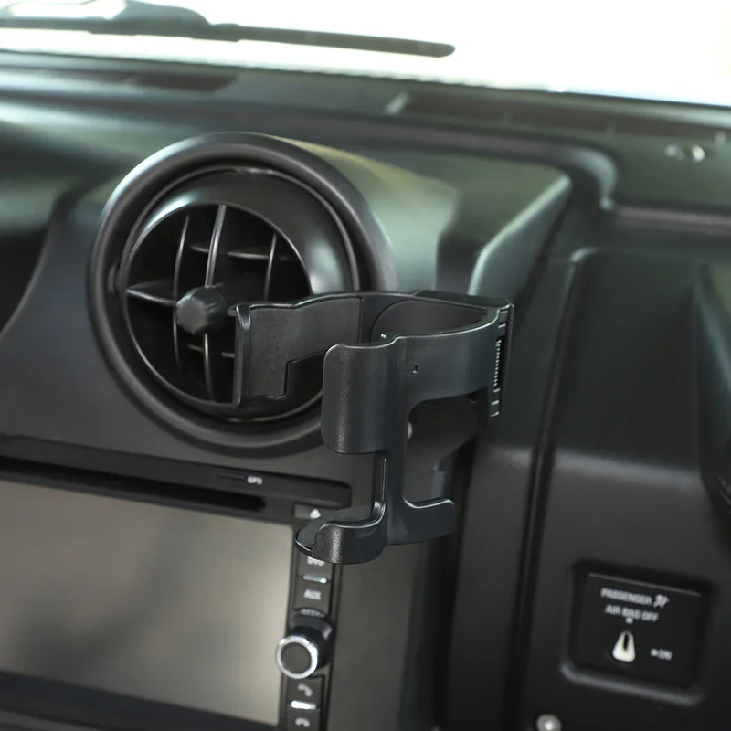 

1 Pcs Car Cup Holders Water Bottle Mount Stand Drinks Organizer Basket ABS Black Car Styling for Hummer H2 2003-2007 Accessories