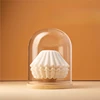 Cake Filter Paper Storage Box Glass Solid Wood Coffee Filter Paper Storage Rack Dustproof Storage 1