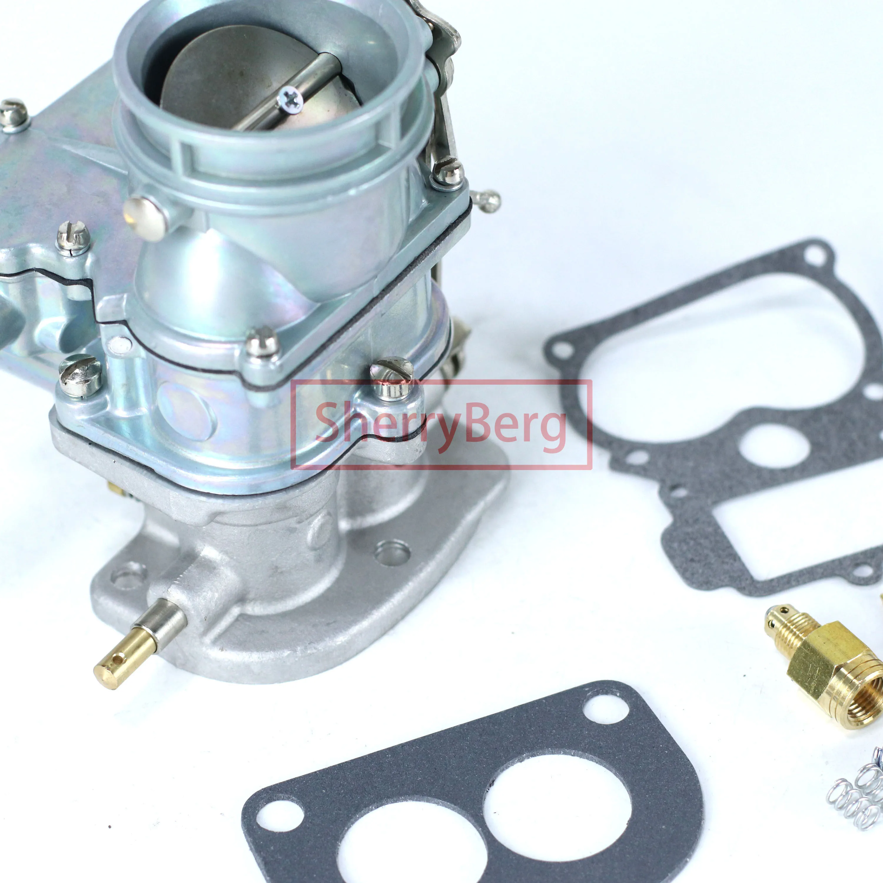SherryBerg 기화기 Karburetor Carb for Ford Stromberg 97 스타일 스피드웨이 9-Super-7 Natural Finish 2-Bbl 가스켓 키트 재구성