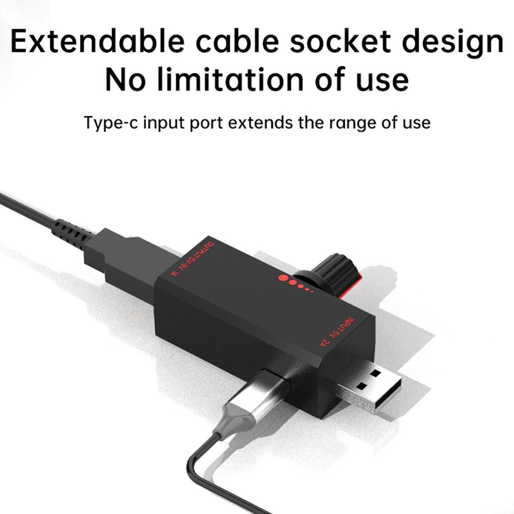 DC 5V/2A Fan Governor Stepless Speed Controller With Type-C USB Port Notebook/Mobile Phone /USB Water Pump Radiator Accessories