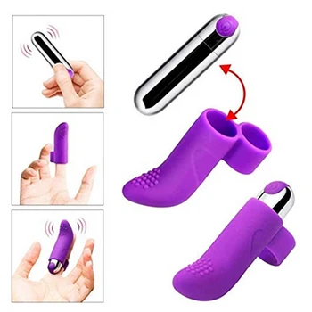10 Speeds USB Charging Finger Vibrators Clitoris Stimulation Silicone Sex Toys For Women Massage Vibrating Adult Sex Product 3