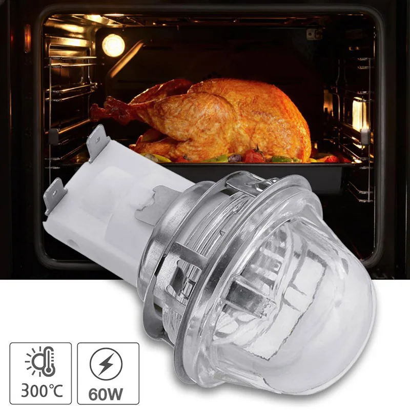 E14 오븐 램프 거치대 베이킹 조명 램프, 거치대 오븐 램프 캡, 15W, 25W