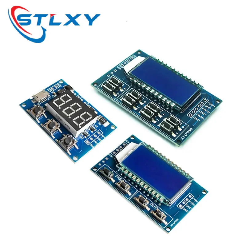 Signal Generator PWM Pulse Frequency Duty Cycle Adjustable Module LCD Display 1Hz-150Khz 3.3V-30V PWM Board Module signal generator kit,signal generator