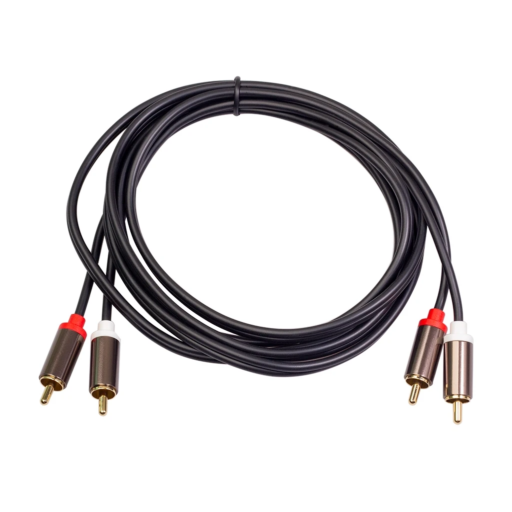 

2RCA к 2 RCA коаксиальный o-кабель 3,5 Jack стерео RCA o шнур 1 м для домашнего кинотеатра DVD ТВ усилитель CD Soundbox