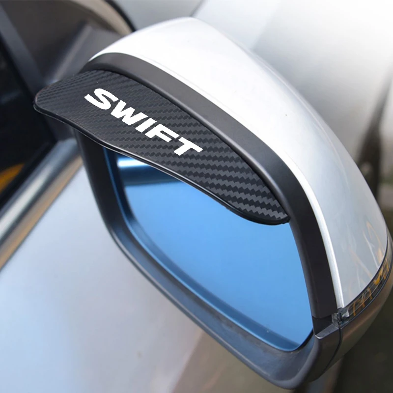 2Pcs Carbon Fiber Car Rearview Mirror Rain Cover for Suzuki Swift rearview mirror rain shield,rearview mirror rain eyebrow,rearview mirror rain guard