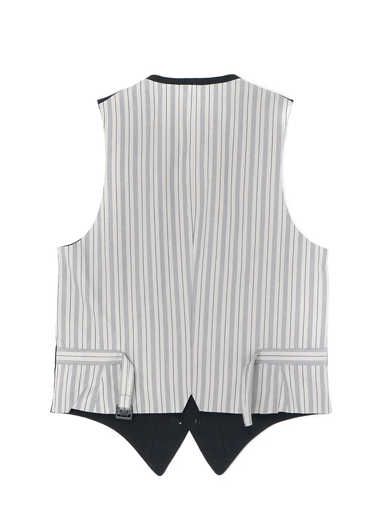 Buddha Avalokitesvara Pattern Men'S Vest Suit Fabric YAMAMOTO-Style Suit Vest For Both Men And Women Japanese Casual Suit Vest