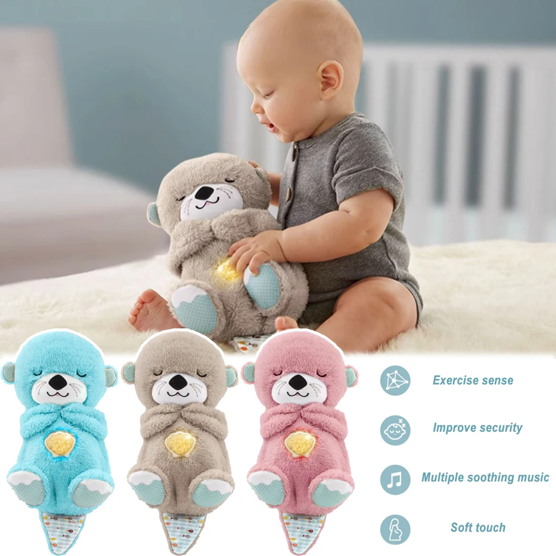 Nutria para dormir y compañero de juegos, Juguete Musical de peluche nimal,  felpa, sueño, amigos, diversión, siesta cómoda para gatos y mascotas -  AliExpress