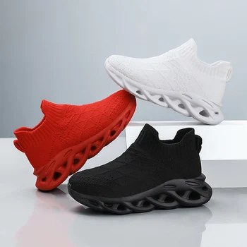 Kids Breathable Knit Sneakers 1