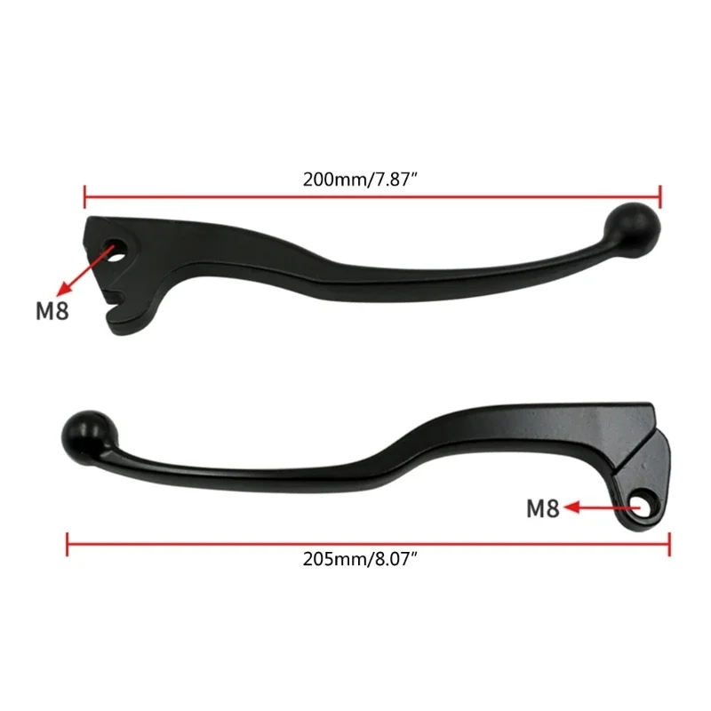 Leve freno e frizione per YBR 125 2005-2015 YBR125 125CC bici elettrica scooter 2x - immagine 6