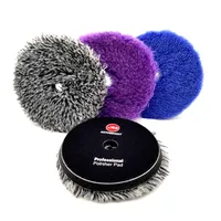 AUTOBRIGHT DA Machine 5" Wool Polishing Pad Car Washing Accessories Detailing Tray Clean Gadgets Auto Detailing For Car Polisher 2