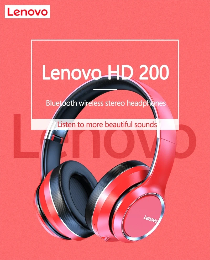 Lenovo HD200 Bluetooth Wireless Stereo Headphone