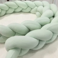1M/2M/3M/4M bébé pare-chocs lit tresse noeud oreiller coussin pour infantile berceau protecteur lit chambre décor ensemble de literie garçon décoration 5