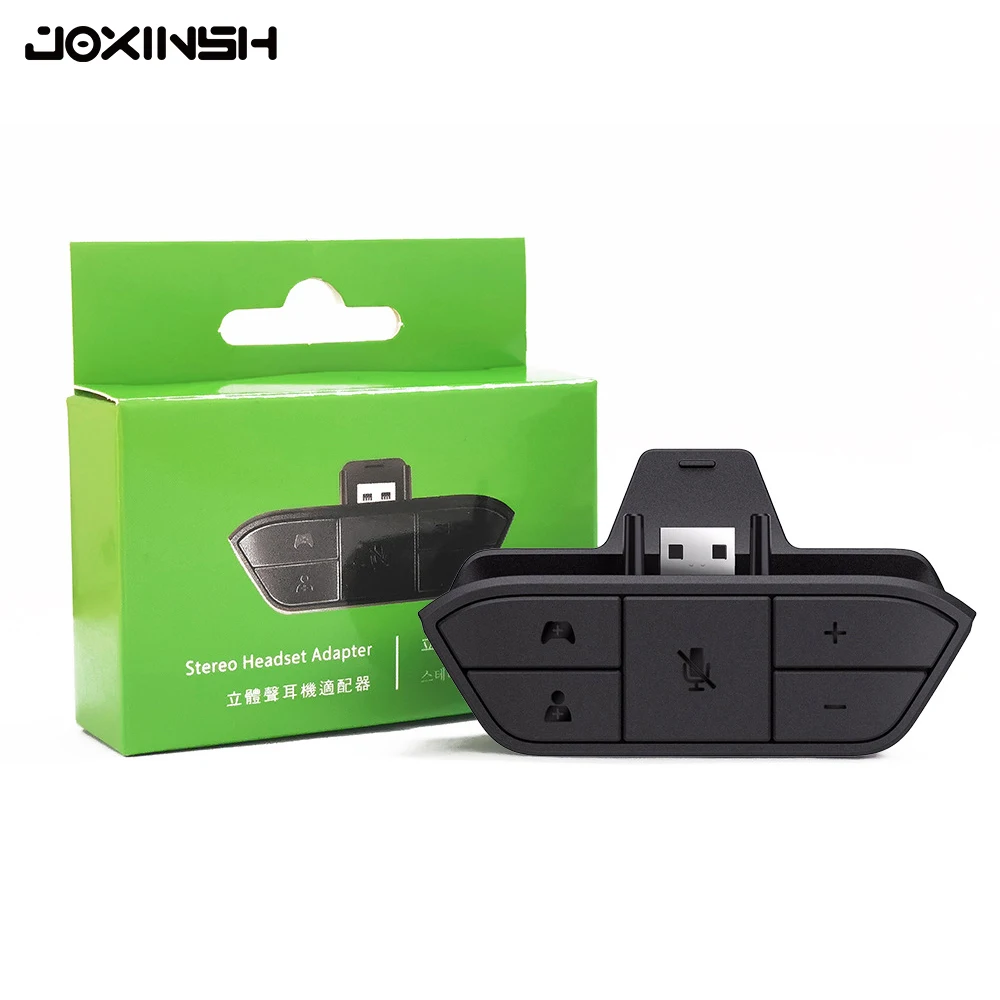 Frete grátis adaptador de fone de ouvido para xbox um controlador estéreo fone de ouvido