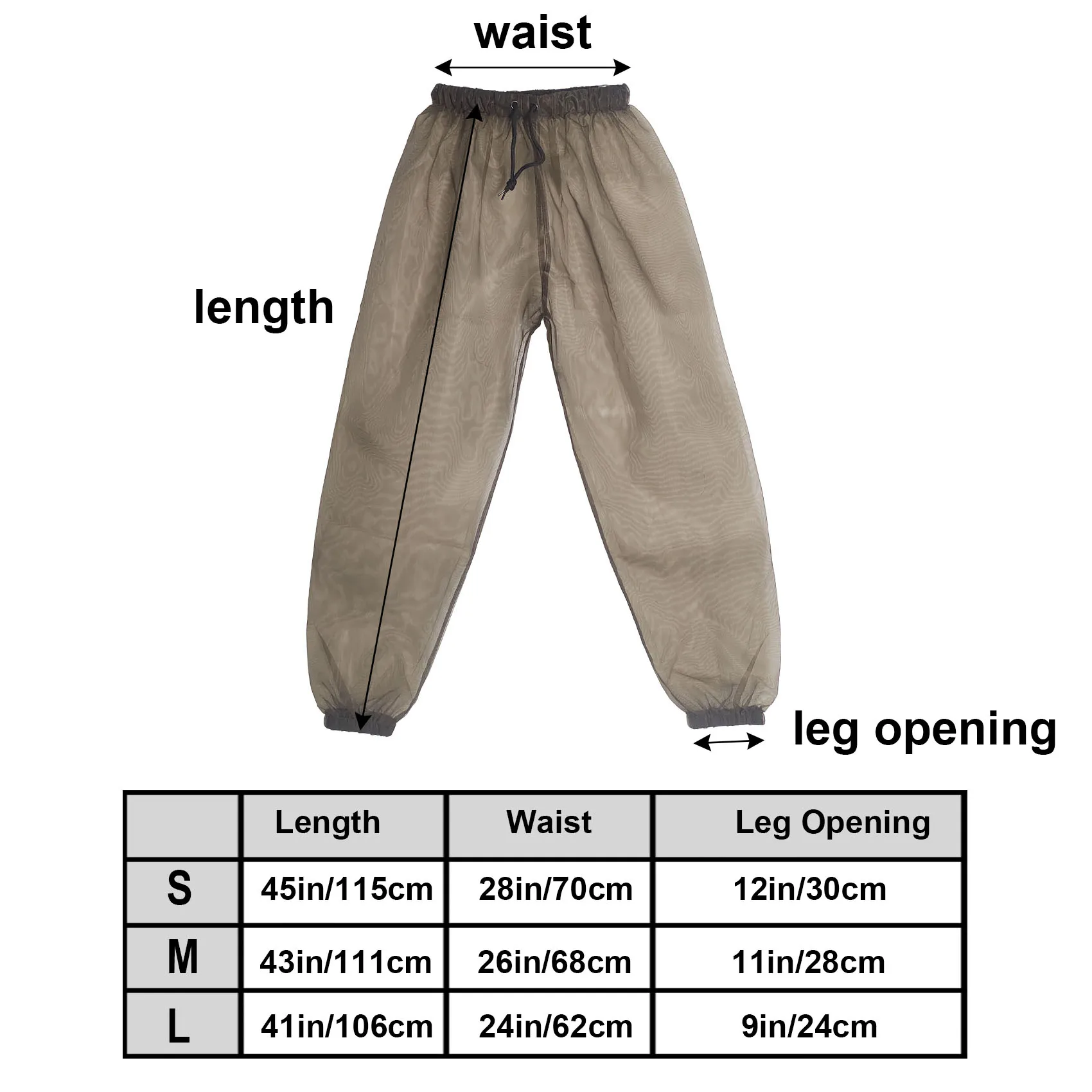 Aventik No-See-Um Mesh Mosquito Suit Pants & Jacket Set for Outdoor, Multiple Sizes to Fit Everyone Stay Cool UV Resistant
