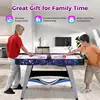 Air Powered Hockey Game Table with 2 Pushers and Pucks-Blue