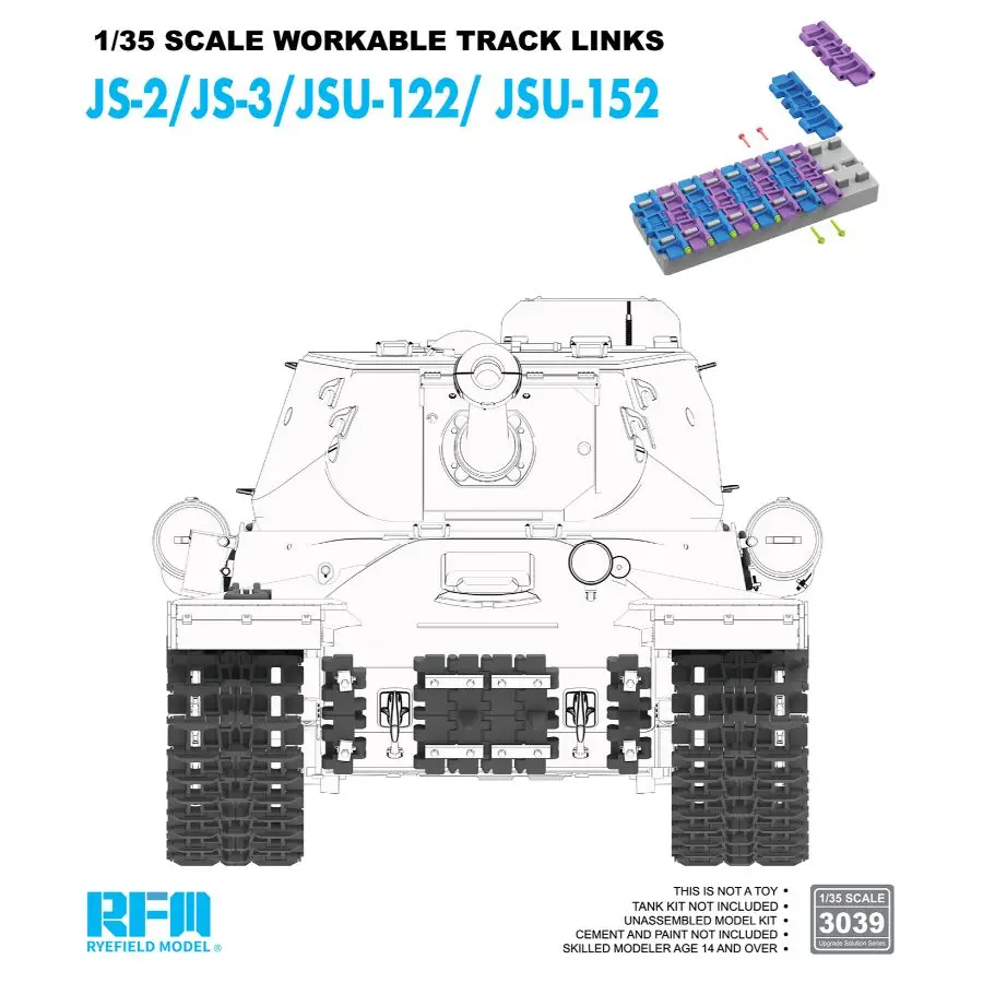 RYE FIELD RM3039 1/35 스케일 JS-2/JS-3/JSU-122/JSU-..
