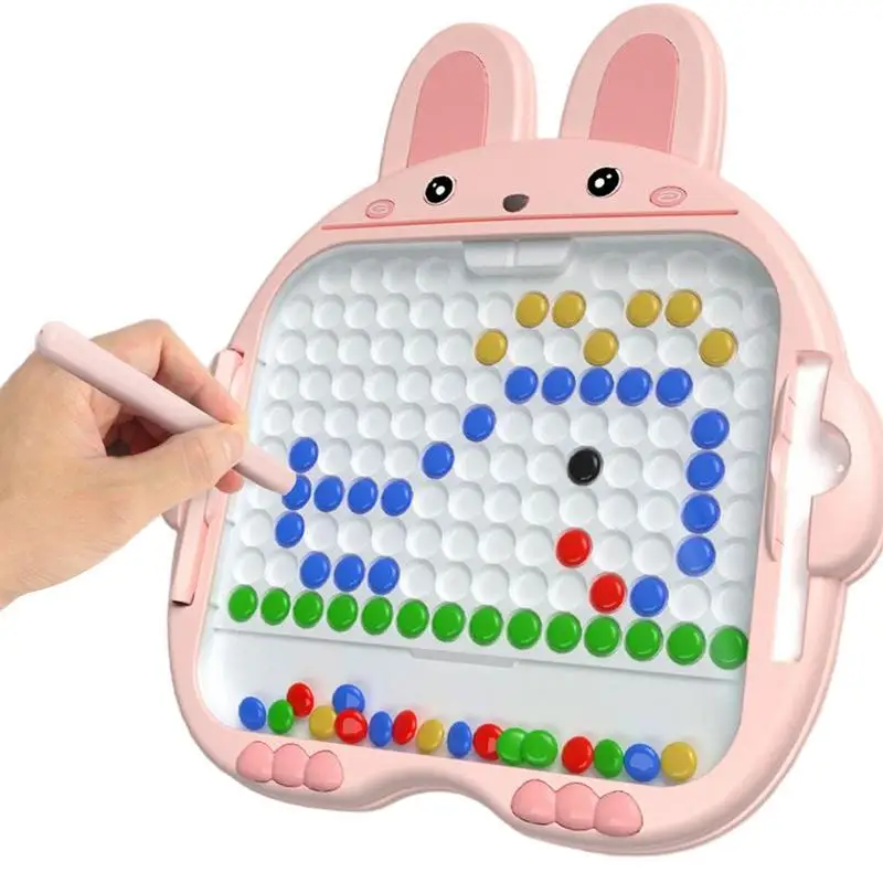 

DIY Drawing Board Children's Cute Rabbit Educational Magnetic Steel Ball Drawing Board Creative Early Education Chessboard Toy