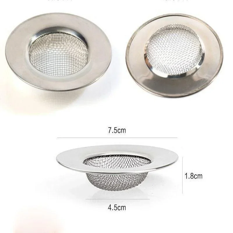 2pcs Fashion Stainless Steel Kitchen Appliances Sewer Convenient Filter Barbed Wire Kitchen Drains Strainers