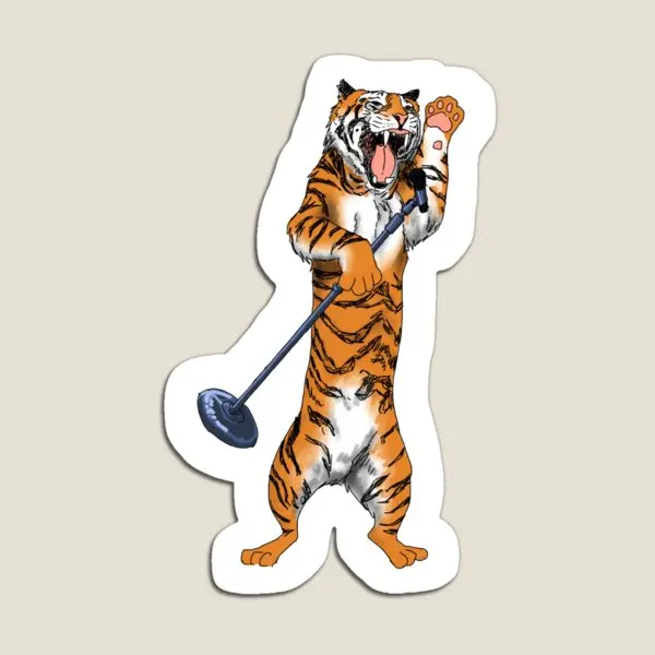 

Treble Tiger Magnet Home Baby Toy Cute Funny Kids Magnetic Refrigerator Decor Colorful Holder Stickers Children