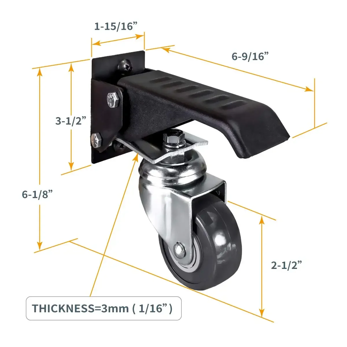 Four-Piece Set Workbench Caster High Quality & Good Price Industrial Casters 4