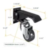 Four-Piece Set Workbench Caster High Quality & Good Price Industrial Casters 4