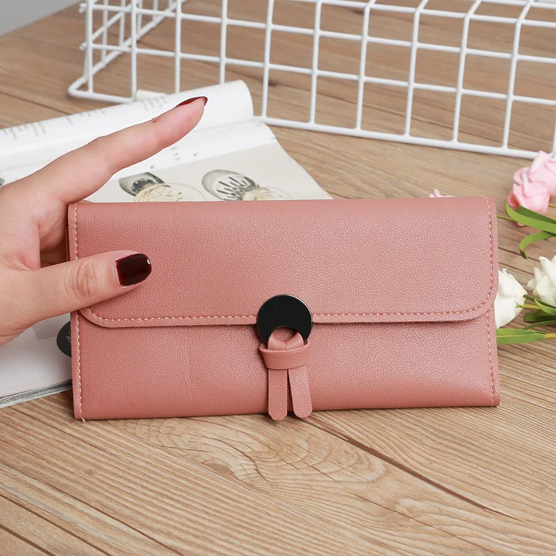 

New Women's Purse Fashion Multi-card Metal Buckle Hand Bag Large Capacity Card Bag Fashion Mobile Phone Bag