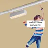 Surface Mount 6MM Ultra Thin Magnetic Track Light White Black Modern Linear Spotlight for Living Room Home Magnet Track Lamps 2