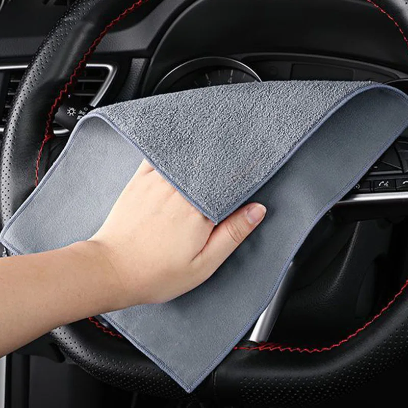 Microfiber Towel Car Drying Auto Plush Wash Cleaning for Volvo R XC40 XC60 XC70 XC90 AWD V60 V70 V90 s60 S80 S90