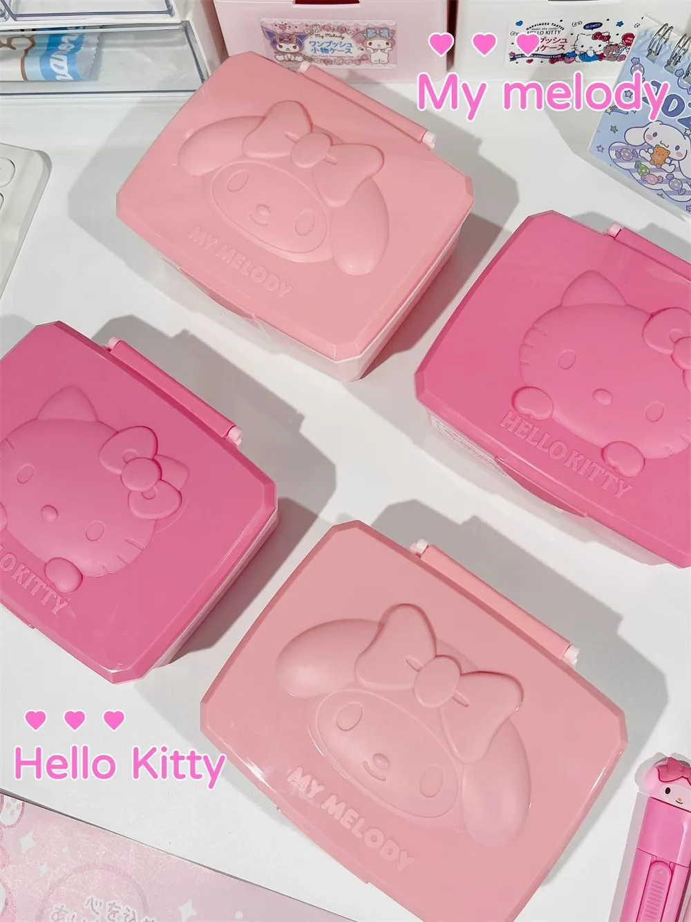 

Hellokitty Sanrio коробка для хранения аниме Моя Мелодия Kawaii мультфильм для студентов для оформления визы