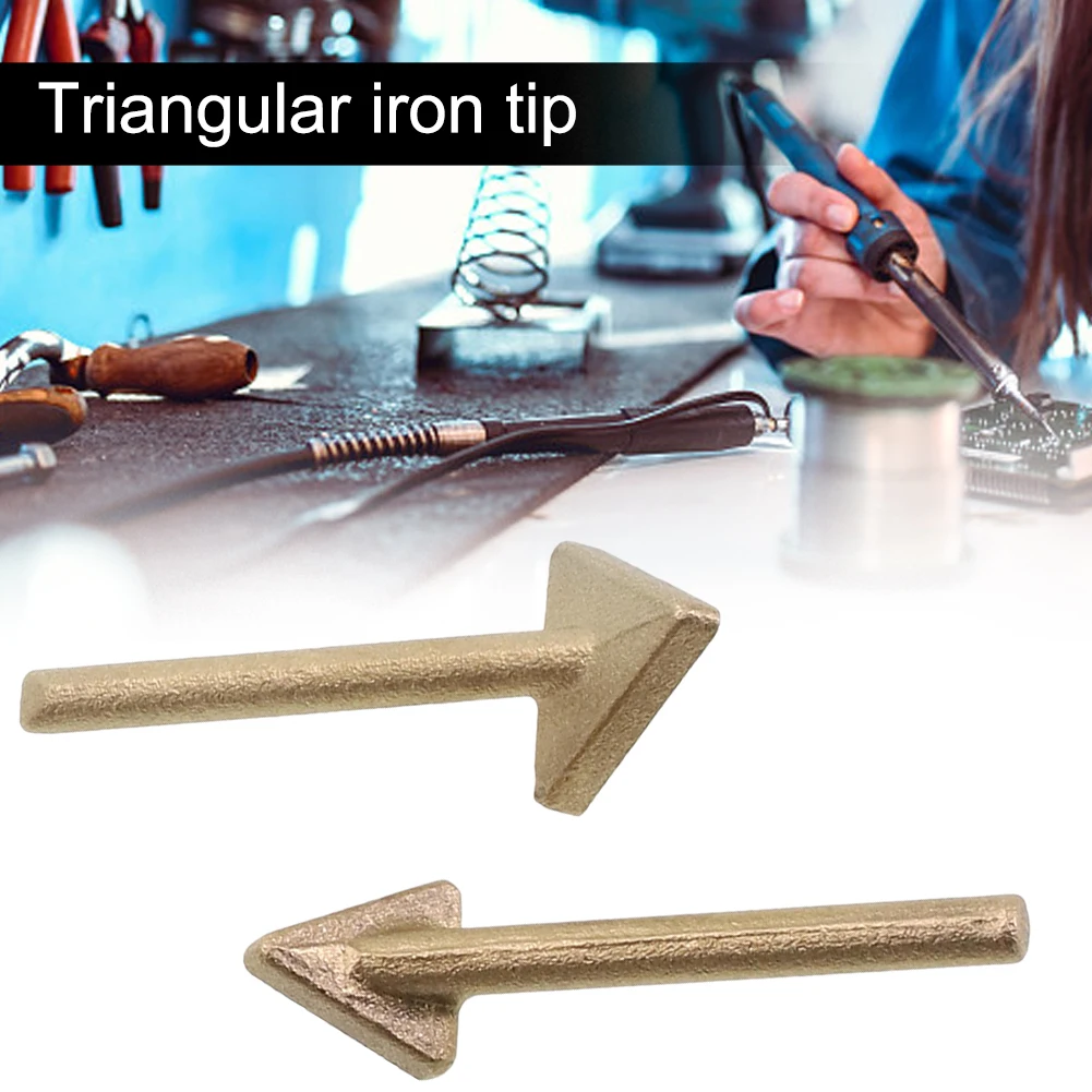 2pcs 16/20mm Plastic Repair Welding Tips Triangular Soldering Iron Head Leather For 60W Plastic Welder Equipment Accessories soldering iron electric soldering iron soldering iron kit soldering iron set