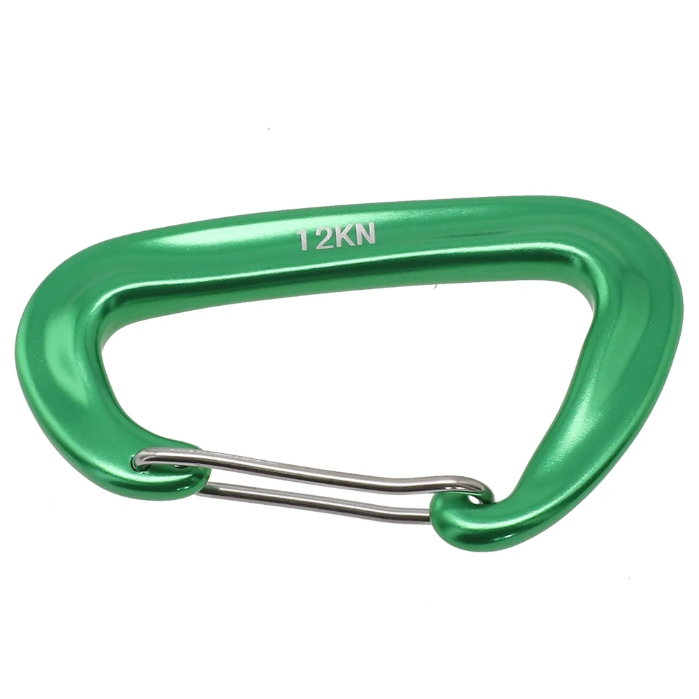 Karabiner D Form Clip Haken Tragbare Für Klettern Snap Clip 12KN 8*5cm Aluminium Rucksack Haken Karabiner werkzeuge – Detail 8