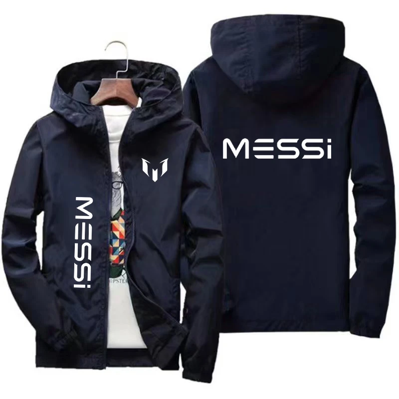 MESSI new men's sports brand jacket Spring Fall outdoor travel mountaineering wear zipper hooded windbreaker Fishing jacket2024.