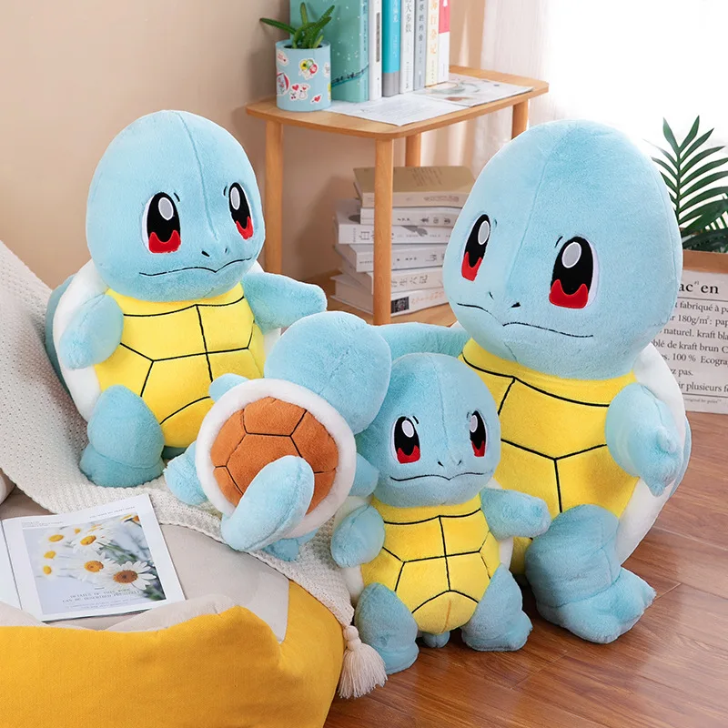 

Плюшевые игрушки Wartortle в виде покемона, сквиртла, мягкие куклы, Мультяшные милые куклы, милый подарок на день рождения для детей, коллекция друзей