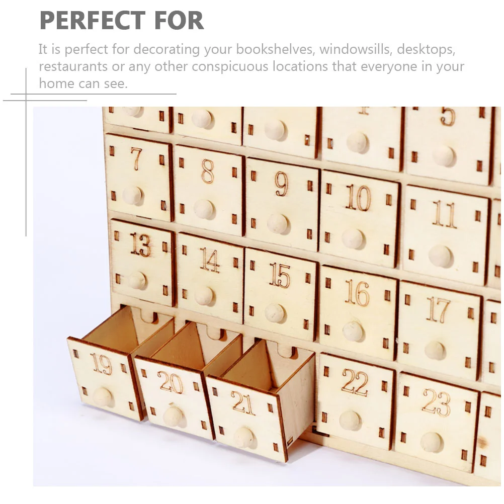 Advent Calendar Christmas Wooden Boxes | Advent Calendar Wooden Boxes Empty  - Advent Calendars - Aliexpress