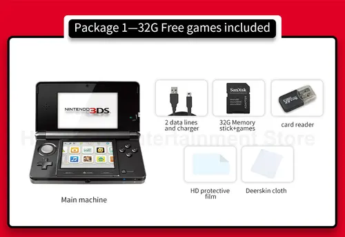 3DS 3 DS 플레이용 중고 콘솔, NEW3DSXL 직접 잠금 해제 5