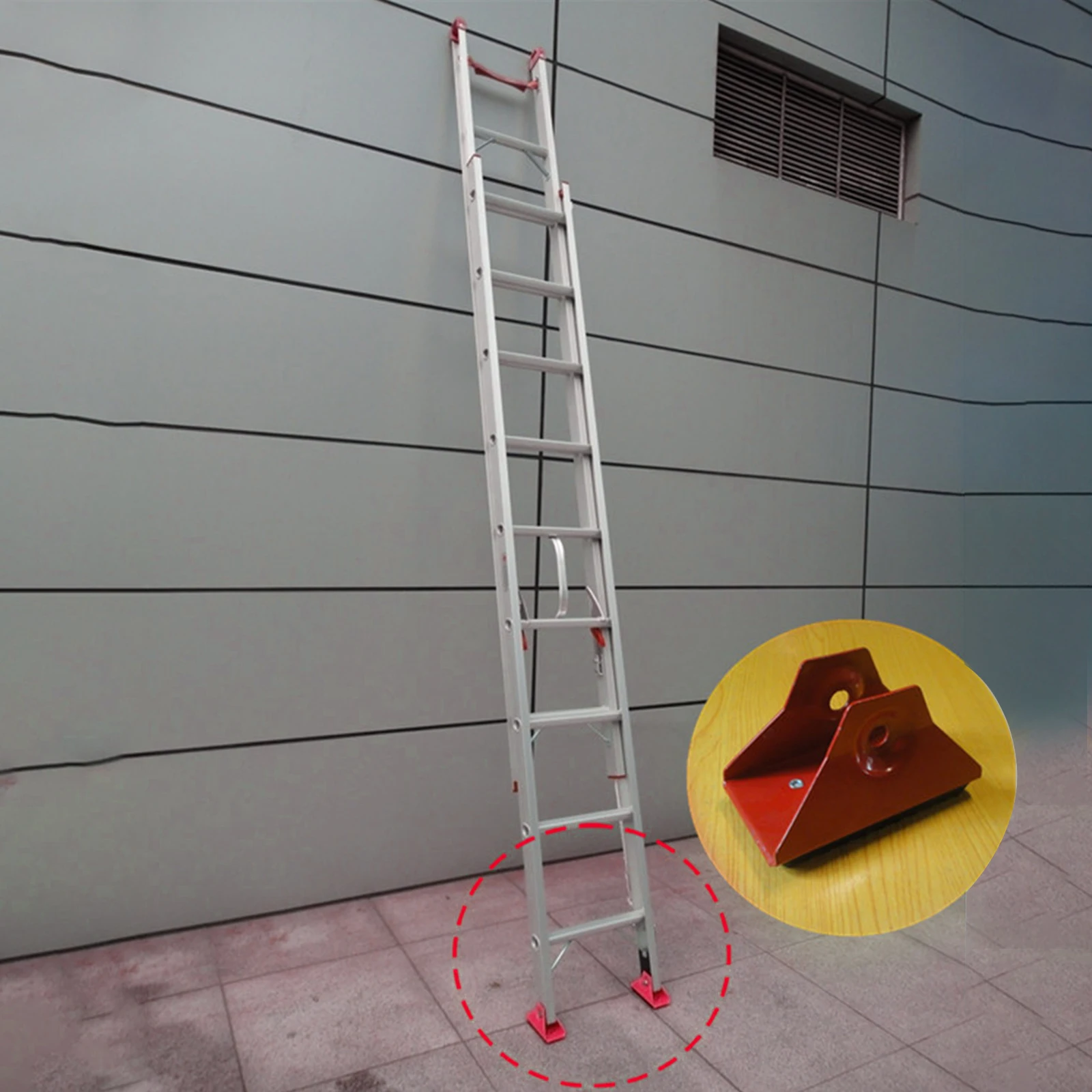 Ladder Feet Cover 2Pcs Set Extension Ladder Replacement Safety Shoe Stable Anti Skid