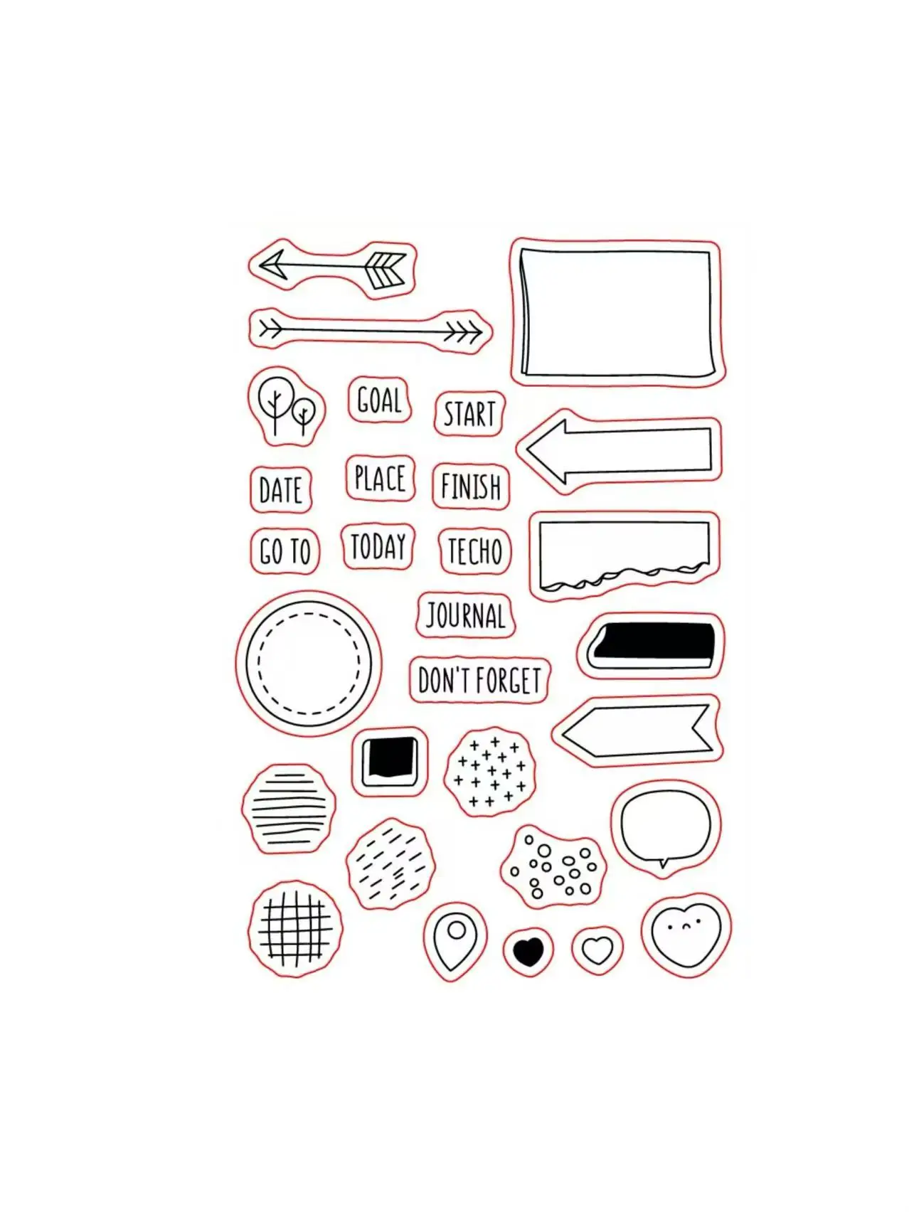 Milk Tea Transparent Silicone Stamp for DIY Scrapbooking and Photo Album Decoration