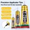 Waterproof Phone Repair Glue Black Epoxy Speaker Earphone Electronic Back Cover Screen Display Soft Adhesive Precision Tool Kit 5