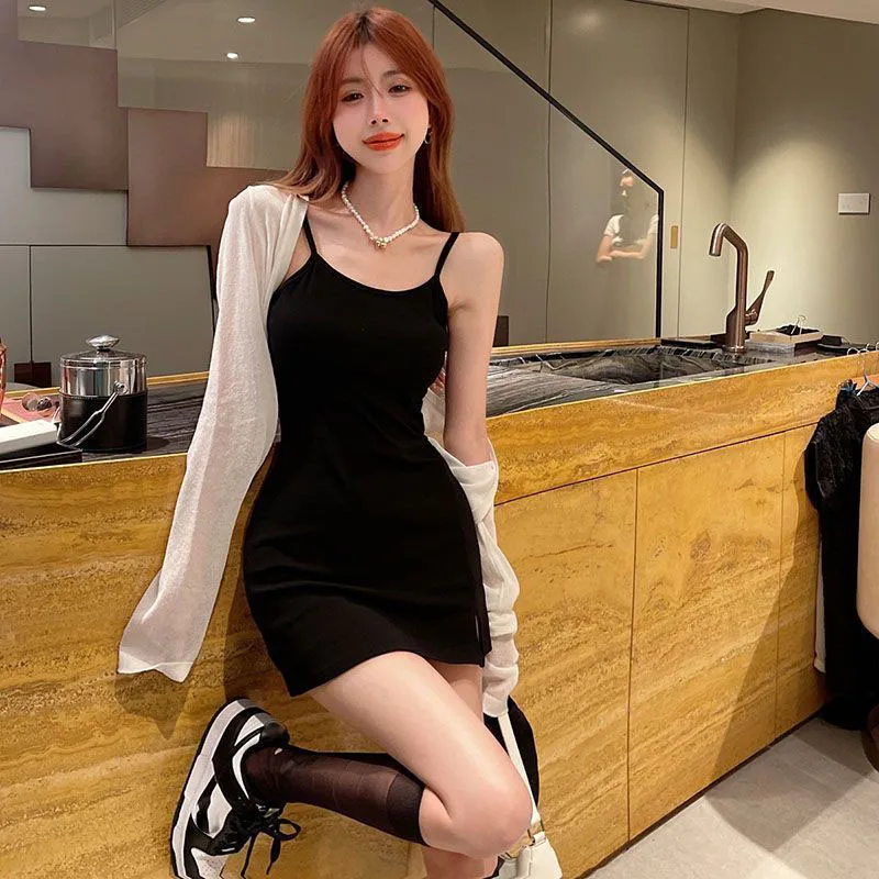 Xpqbb 여성용 블랙 화이트 자외선 차단 가디건, 긴 소매 얇은 시스루 크롭 탑, 심플한 단색 가디건, 여름