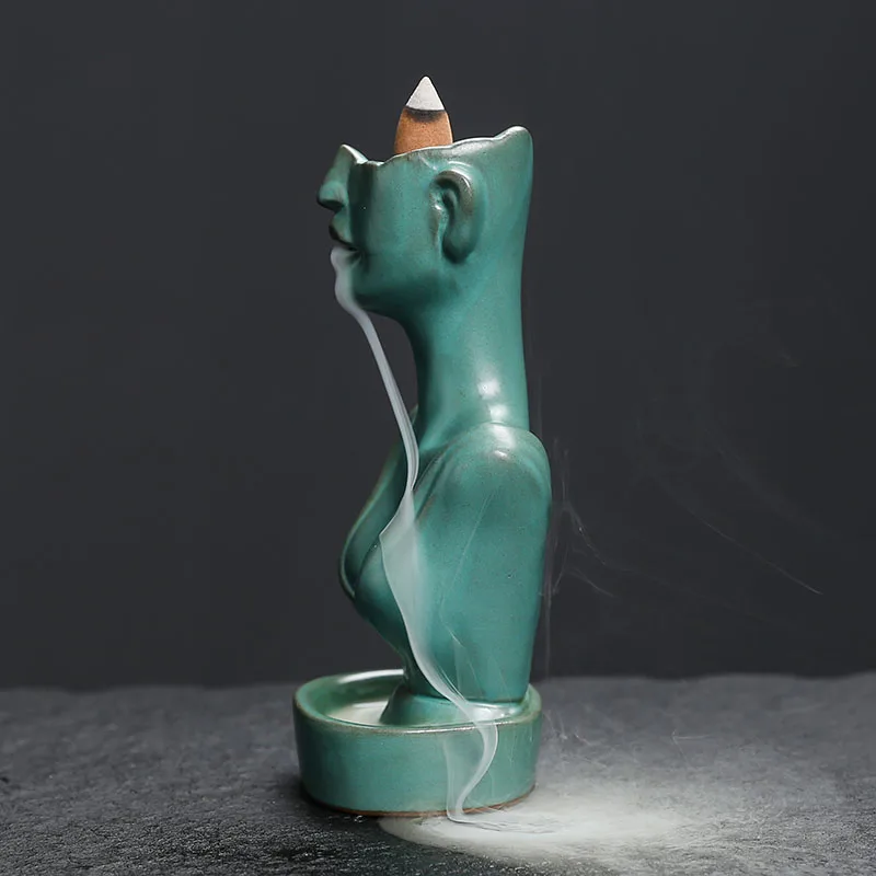 Bruciatore di incenso a cascata in ceramica - Image 4