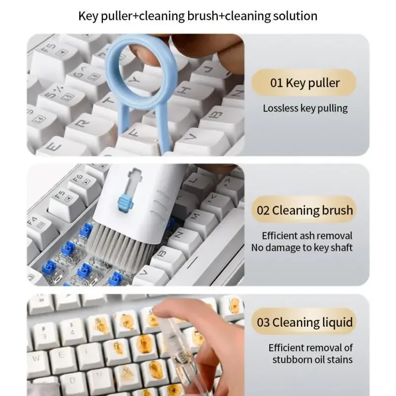 7in1 Electronic Cleaning Kits For Laptop Keyboard iPad Phone Airpod  MacBook Cleaner Tools With Cleaning Pen Brush 3