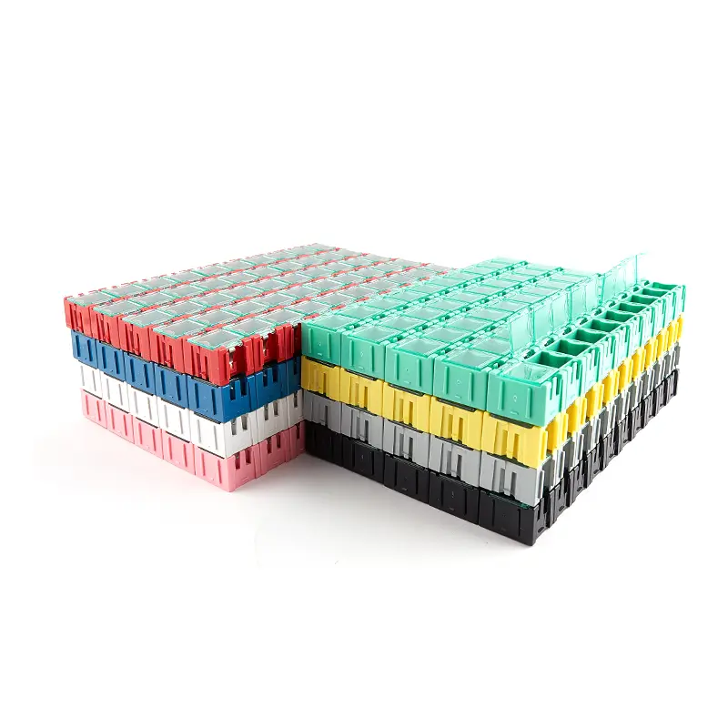 50Pcs/Set SMD SMT Electronic Component Container Mini Storage Boxes kit image 5