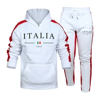 Automne hiver 2025 ensembles décontractés pour hommes deux pièces Jogging à capuche offres spéciales vêtements de sport homme tenue quotidienne hommes survêtement ensemble sport 1