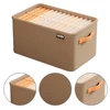 Cabinet Drawer Organizer Versatile Closets Clothes Container with Handle&Steel Frame Thickened Foldable Fabric for Home Wardrobe 6
