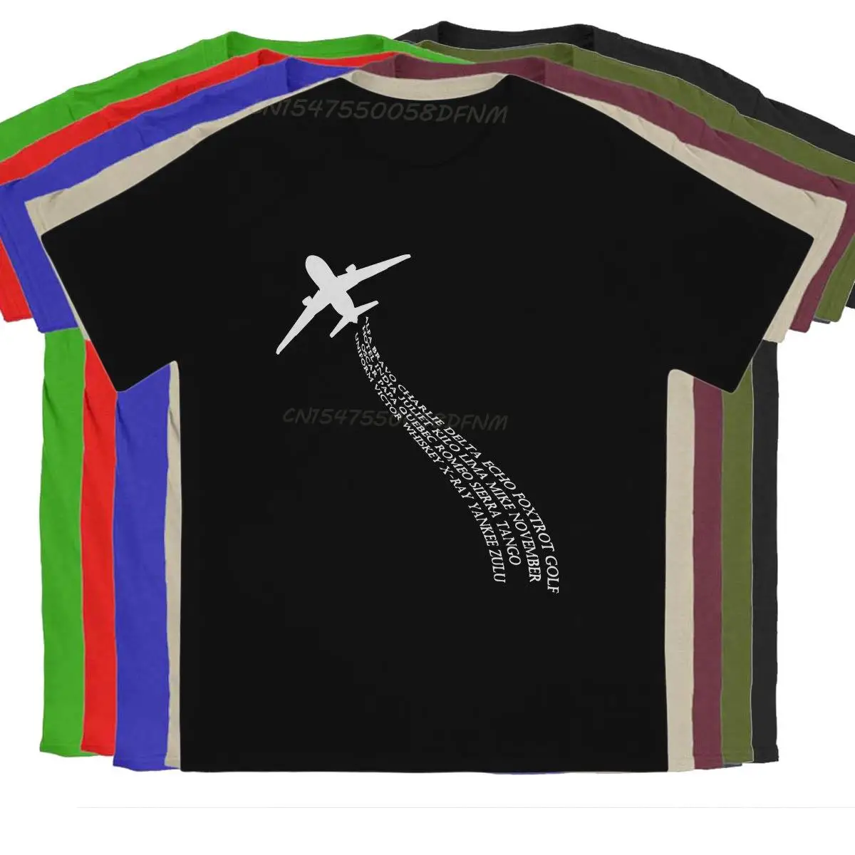 

Traffic Promotion Traine Men T Shirt Phonetic Alphabet Airplane Pilot Flying Aviation Summer Tops Tops Kawaii T-shirts Vintage