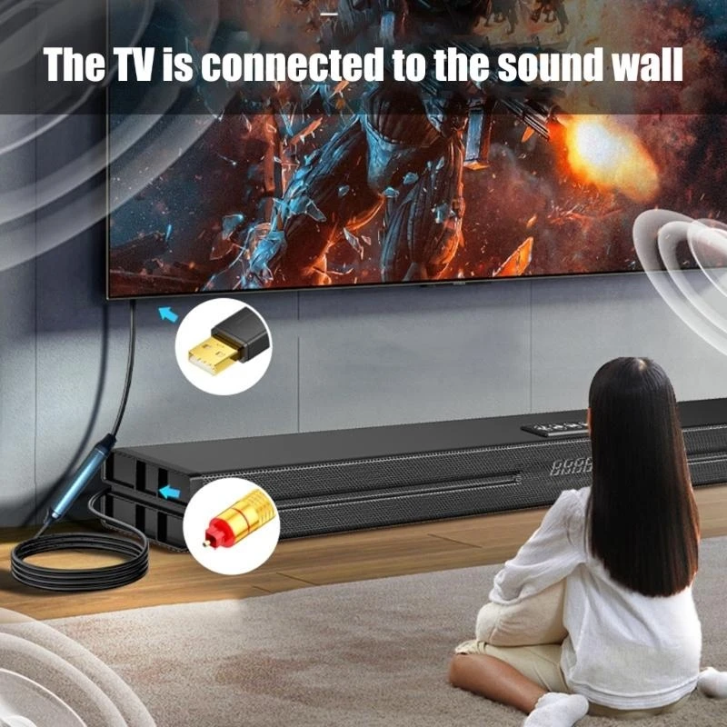 USB Digital Fiber Optical Analog Sound Cable SPDIF Digital Coaxial Sound Converters Cable for HDTV Multimedia Speakers