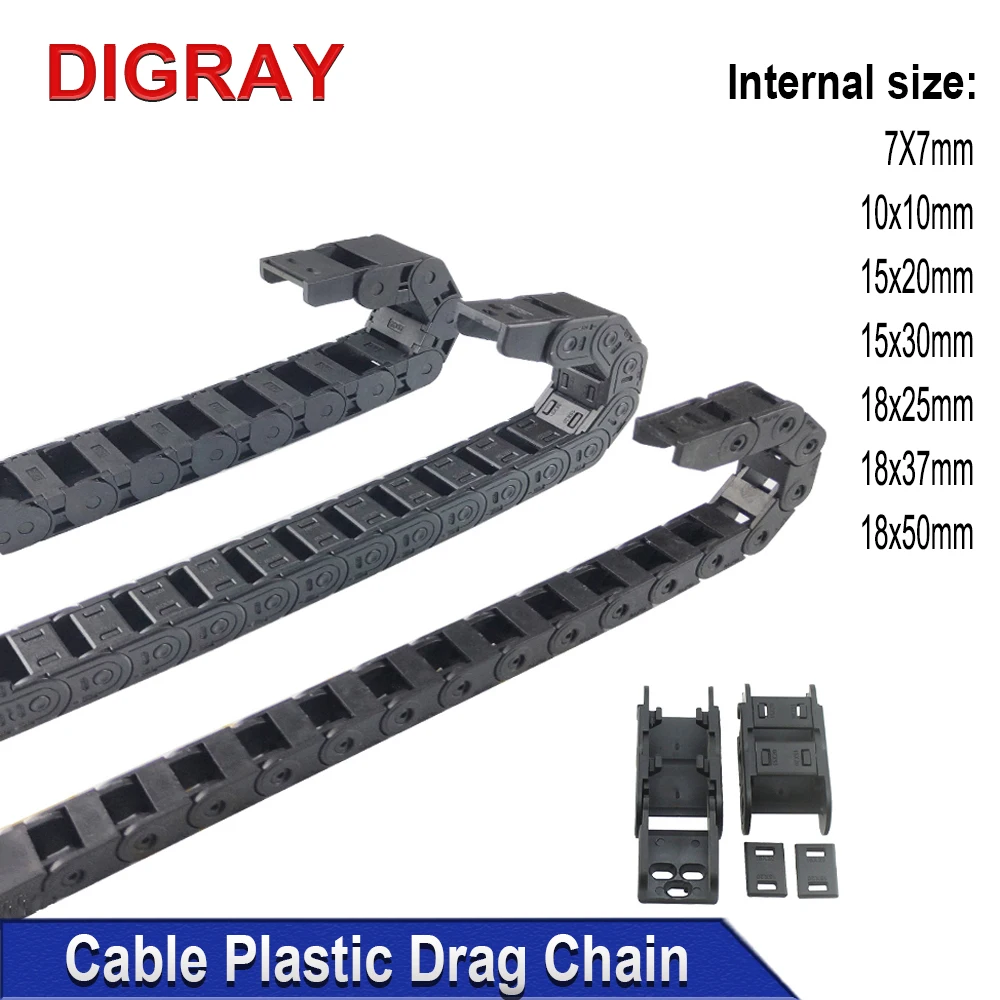 Plastic Cable Chain DIGRAY 7*7 10*10 etc. 1M